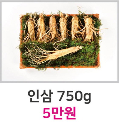 인삼 750g 5만원 이미지3