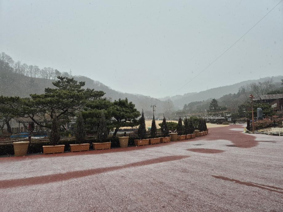 제설작업 이미지