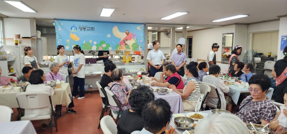 은행선화동 정동성결교회 관내 경로당어르신 식사제공 전개 이미지