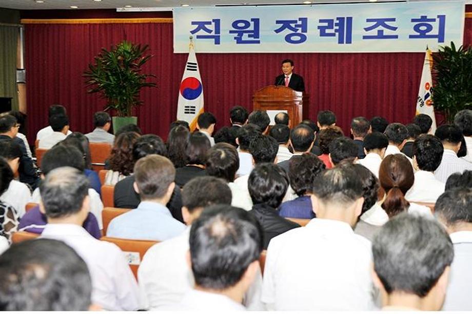 박용갑구청장 직원정례조회서 '중구비전과 주민복지'위해 소신행정 주문 이미지