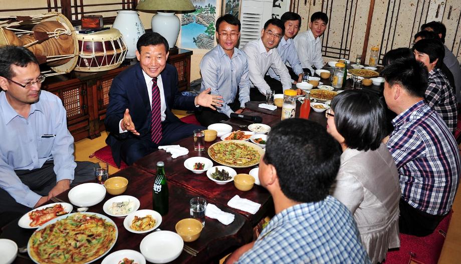 박용갑 청장, 직원과 소통! 소통! 이미지