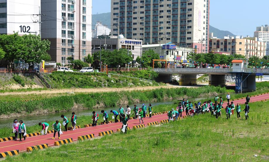 5.13 새마을운동중구지회 깨끗한 중구 가꾸기 하천정화활동 이미지