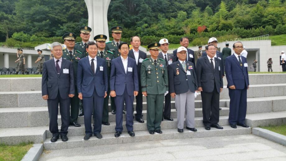 제3회 대전지구전투 전승기념 행사 참석 이미지