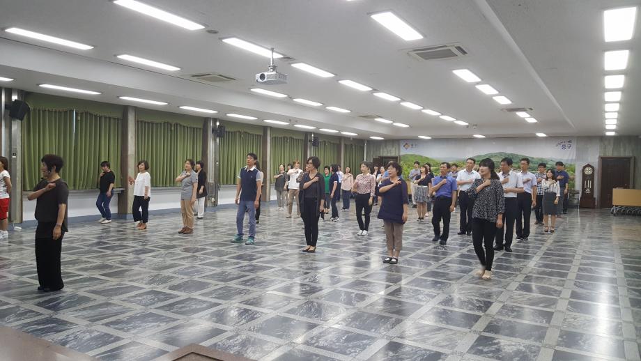 나라사랑 중구사랑 플래시몹 교육 실시 이미지