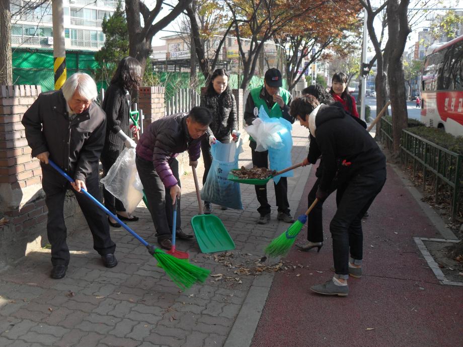 독거노인 된장(쩜장) 전달 이미지