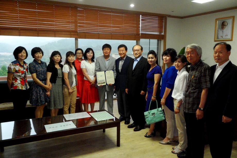 학력신장 우수학교 지원금 전달(한빛고등학교) 이미지