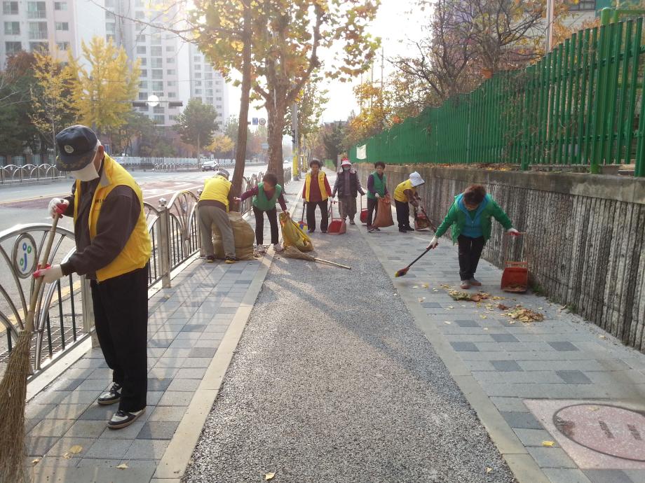 낙엽 일제 대청소~ 이미지