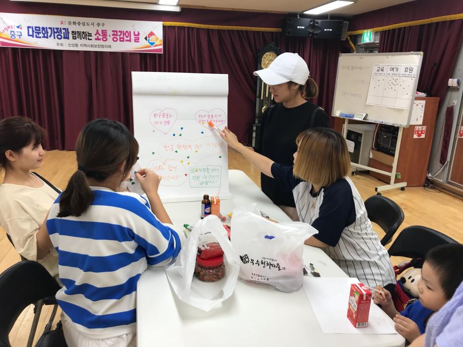 산성동, 지역사회보장협의체「다문화 가정 소통공감의 날」및「다문화 가정 밑반찬 만들기 체험」실시 이미지