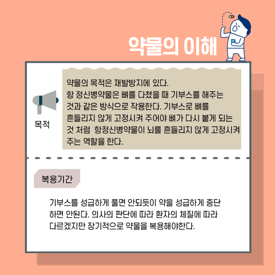 정신건강 안내서 - 약물의 이해 이미지