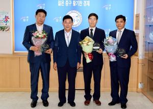 호남선 대전건널목 입체화공사 유공기관 감사패 수여