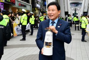 평창 동계올림픽 스파이더봉송 성화점화(스카이로드)