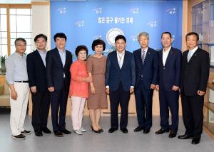 새마을운동 시.중구지회 임원 접견