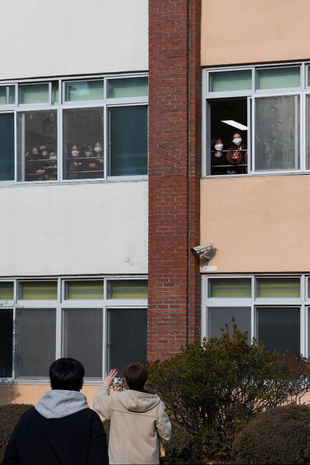 대전여자중학교 졸업식 풍경