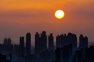 중구도심 마천루 일몰